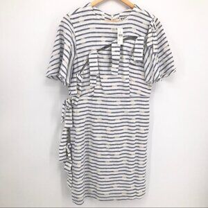 NWT Anthropologie SPRING Bows and Stripes Sheath Dress SIZE 0